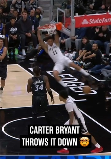 MY GOODNESS CB 🤯😭 #nba #spurs #carterbryant 📺 FanDuelSN SW | carter bryant dunk