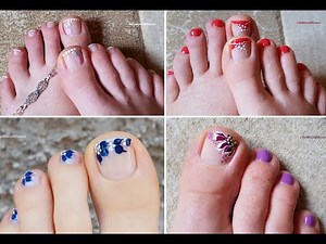 Nail Art Designs ~ Toe Nail Art Compilation / Easy Pedicures For Beginners!