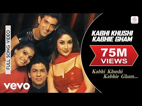 Kabhi Khushi Kabhie Gham Full Video - Title Track | Shah Rukh Khan | Lata Mangeshkar