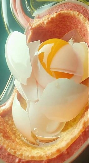 What Happens Inside Your Stomach After Eating an Egg | 3D Animation #humananatomy #healtheducation