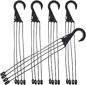 5Pcs Plastic Hanging Basket Hooks Durable Planter Holders for Outdoor Pots for Hanging Baskets and Plant Pot Hangers