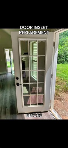 15 Panel Glass Door Insert Replacement & Installation #glassinstallation #doorinsert #panel #glass #replacement #georgia #atlanta #jauraad #fyp #viral