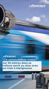 31K views · 160 reactions | Un automobiliste traîné sur 30 mètres dans sa voiture survit au choc avec un train à Marignane | La Provence | Facebook