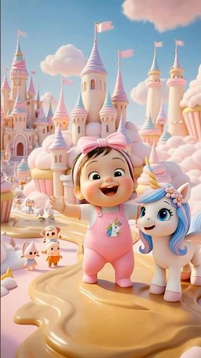Baby Bella & 🦄 having fun!💜🌟