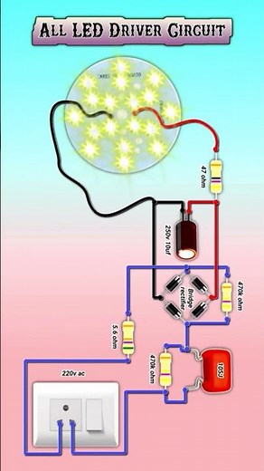 All LED Driver Circuit | Powerful LED Driver DIY Project | Complete Circuit Explanation #shorts
