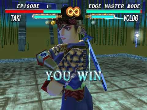 Soul Blade (PS1) Playthrough - Edge Master Mode - Taki (All Weapons) (100%)