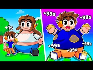 Eu Fico Mais GORDO a CADA SEGUNDO no Roblox...