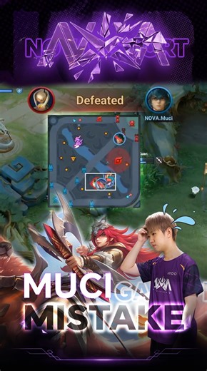 😂🔥 Grand Final Moment｜An Awkward but Iconic Play by Nova_Muci_ In Game 2 of the Grand Final, Muci’s Cang barely escaped the Shadow Tyrant fight 💨 dodging Yu Ji’s skill with critical HP, then went for a solo push to end the game. 🔥 But near the enemy base, he accidentally dashed into the tower before the minions 😅 and got taken down instantly — an awkward moment. Luckily, the team won the main fight 💪 wiped the opponents, followed the minion wave, and destroyed the crystal to secure the win
