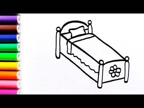 Bedtime Picture Drawing and Colouring for Kids and Toddlers | Easy step by step Drawing for Kids