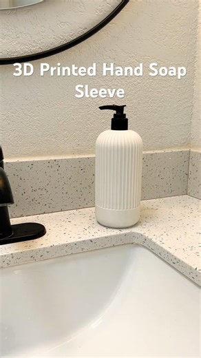 3D Printed Japandi Soap Bottle Sleeves