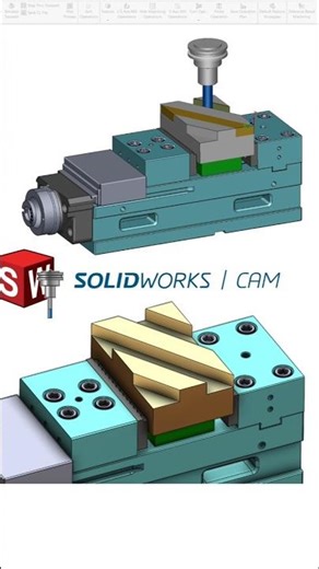 #solidworkscam #cncmilling