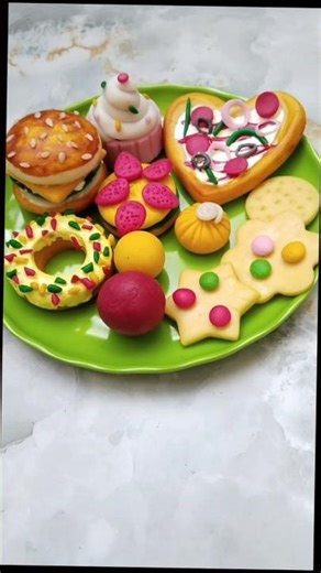 Mini Clay food|| Freeze magnet 🍔🍕 #diy #shorts #foryou #clay