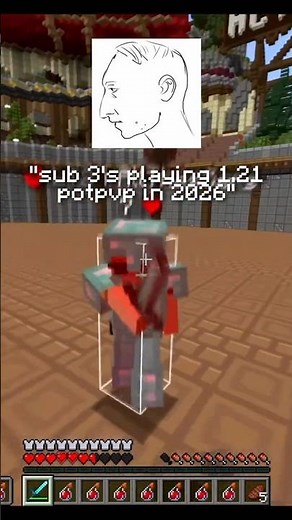 new vs. old potpvp community (1.21 & 1.8.9) #shorts #fyp #minecraft