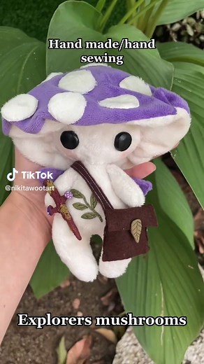 Handmade Mushroom Plushies and Amigurumi Sewing Tutorial