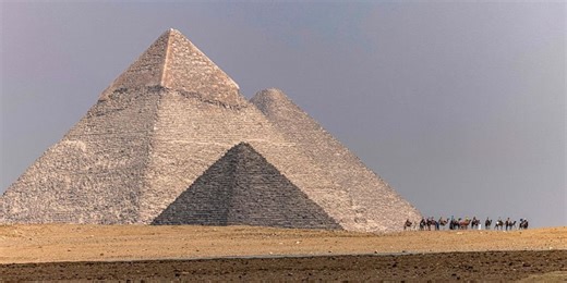 Mysterious structures unearthed by archaeologists beside the Great Pyramid of Giza