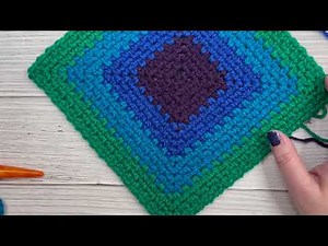 Moss Stitch Granny Squares - with Seamless Joins