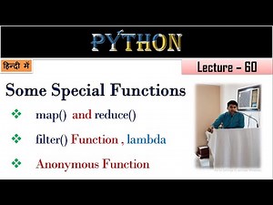 Lambda Function in Python | Lecture 60 | Map function | Reduce Function | filter function