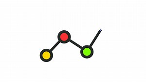 Download motion animated footage. Statistics bars columns growth, arrow up. 2d animation graph with alpha channel. for free