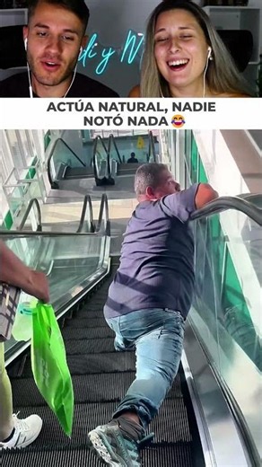 It's your first time on an escalator and you have to act normal