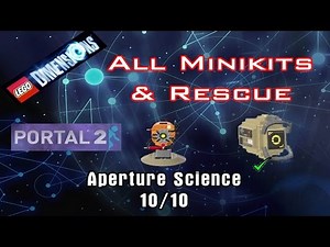 Lego Dimensions - Portal 2 Level Pack: ALL MINIKITS & RESCUE: SPACE SPHERE - Aperture Science 100%