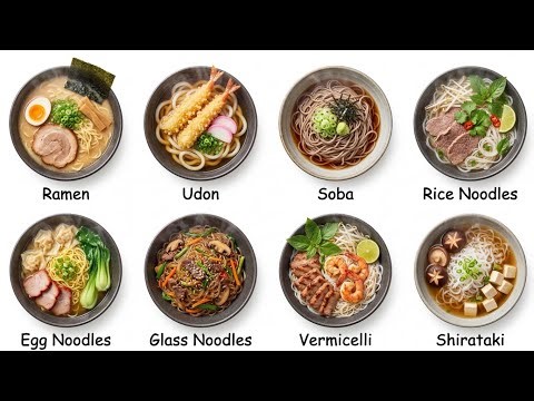 Every Noodles Explained in 8 Minutes
