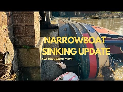Sunken Narrowboat Update on the River Soar.
