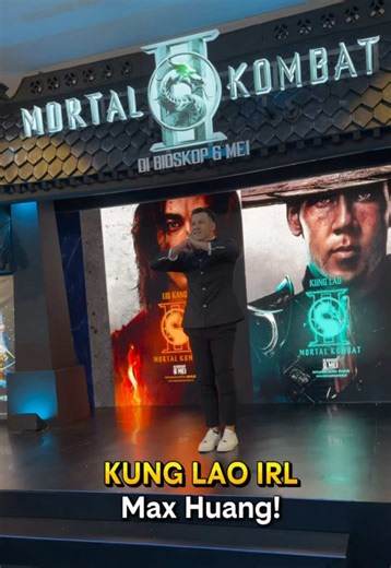 Max Huang at the Mortal Kombat II Fan Event in Jakarta showing the fans some Kung Lao moves! #MortalKombatII #MortalKombat #MortalKombatMovie #MaxHuang #KungLao