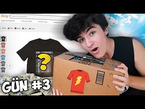 5 GÜN Boyunca Tişört Satarak Para Kazanmaya Çalıştım!