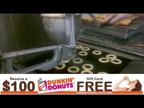 How Dunkin Donuts Makes Donuts + Free Dunkin Donuts Gift Card
