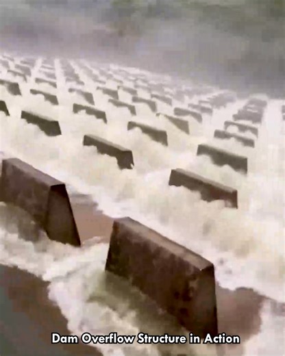 11K views · 30 reactions | Dam Overflow Structure in Action #damoverflow #watercontrol #engineeringdesign #floodprotection #hydropower | Deep Dive News | Facebook