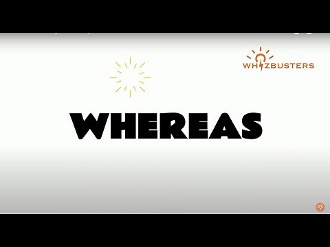 WHEREAS (conjunction) meaning with examples in sentences