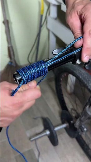 Rope Hack for Your Bicycle #diy #bikehacks #shorts