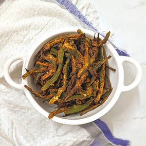 Crispy Air fryer Okra Recipe | Kurkuri Bhindi Recipe