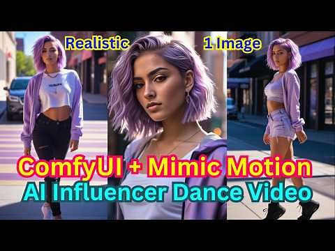 Stable Diffusion ComfyUI Create AI Influencer Dance Video With Mimic Motion (2024 Guide)
