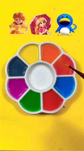 Super Mario color mixing #colormixing #supermario