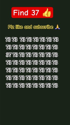 find 37 #maths #ytshortvideos #challenge #ytshortvideos #sharpbrain