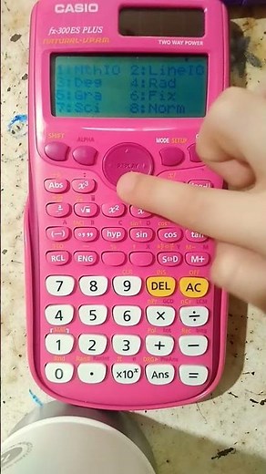 Cómo ver una COMA decimal en la calculadora cientifica casio fx-300es plus