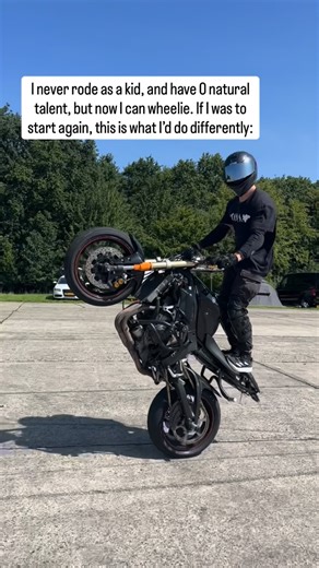 Aymen on Instagram: "I actually failed my Compulsory Basic Training (CBT) 3 times… and it’s not even a test 😅 Just showing that I have -5000 natural talent on motorbikes, but after crashing 500 times I can comfortably hold balance point and do some circles. Let me save you some trouble and give you these tips to get your first good wheelies: 1. Get a GROM (or another small bike or 125cc). The fear is REAL. Wheelies have a really high barrier to entry. Reducing the damage from a whiskey throttle