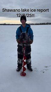 2.5K views · 229 reactions | Shawano lake ice report 12/8/25 #outdoors #fishing #reels #wisconsin #icefishing #hardwater #ice #icereport | Aidanb Outdoors | Facebook