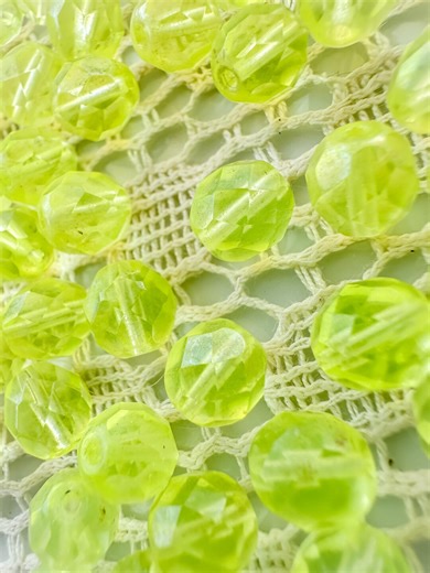 1940’s Vintage Vaseline Faceted Czech Glass Loose Bead Lots - 5 Pcs and 6 Pcs. - Etsy