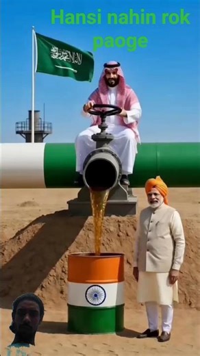 global oil Chaos!🇸🇦🇨🇳🇮🇳🇰🇵 trump Mohammed bin Salman s Ayatollah Khamenei hilarious Ai scene 😂#funny