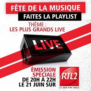 #RTL2 fête la musique avec votre playlist 🎸 Rendez-vous le 21 juin dès 20h pour l'écouter ❤ | RTL2