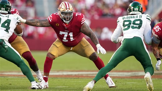 Trent Williams' 49ers practice return a good sign for playing status vs. Eagles