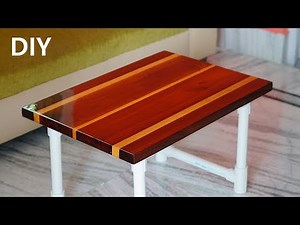 How to make beautiful Coffee Table with wood and pvc pipe