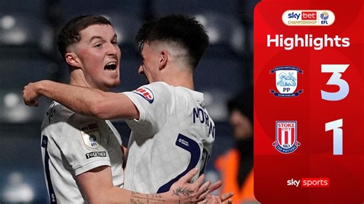 Preston 3-1 Stoke: Alfie Devine at the double in mid-table Championship clash