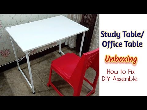 Study Table/ Office Table - Unboxing, Fixing & Review | Best Table for Students and office purpose