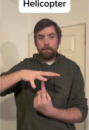How to Sign 'Helicopter' in British Sign Language