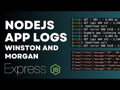 Express JS Logging Made Easy with Winston and Morgan!