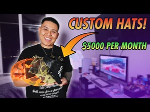 HOW TO MAKE $5000+ A MONTH SELLING CUSTOM HATS! *SIDE HUSTLE*