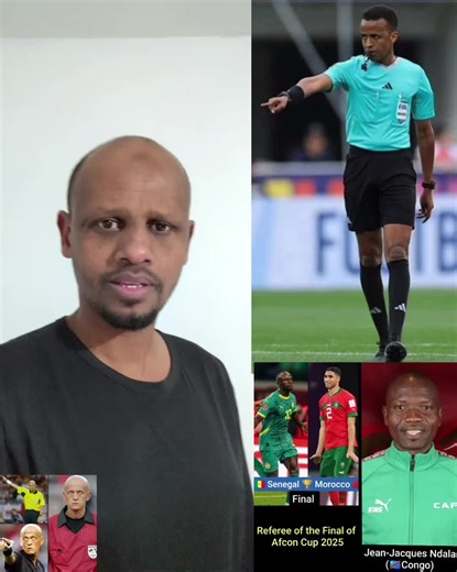 🚨 OFFICIAL: The referee for the 2025 Africa Cup of Nations final. JEAN-JACQUES NDALA 🇨🇩 The Congolese referee will officiate the final between Senegal 🇸🇳 and Morocco 🇲🇦. He previously refereed the tournament's opening match between Morocco and Comoros. But why not🇸🇴 Omar Abdoulkadir Artan, voted best referee of 2025?🤔 #somaliland #fyp #hargeisa #duet #ali